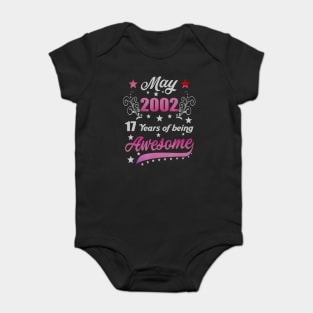 Born in May 2002 18th Birthday Gifts 18 Years Old Baby Bodysuit